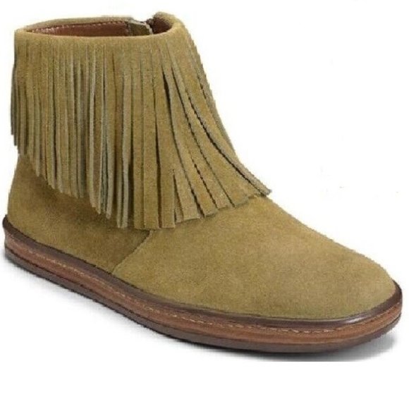 Aerosoles Good Fun Ankle Boots Fringe Womens Size 5.5M - Picture 1 of 6